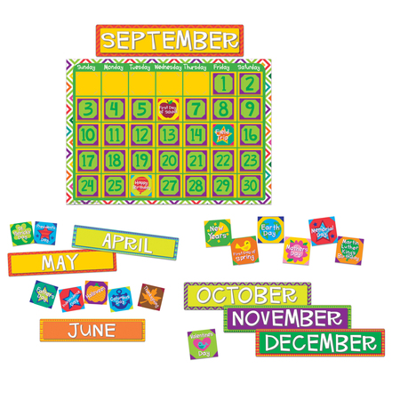 EUREKA A Sharp Bunch Calendar Bulletin Board Set 847545